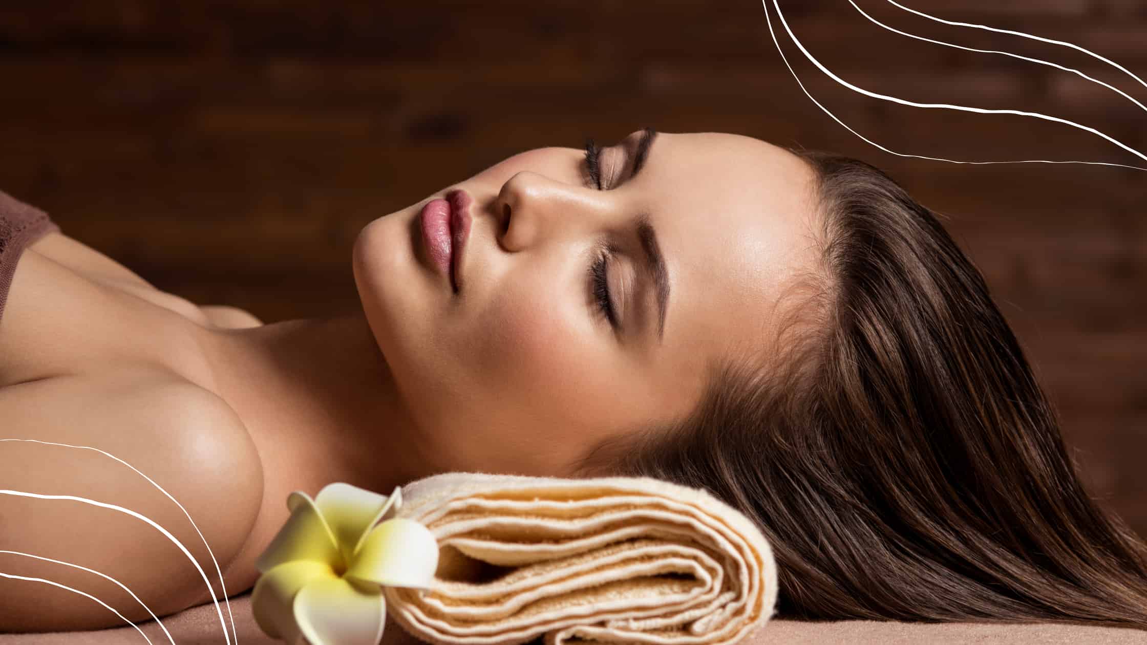 woman having a hair spa