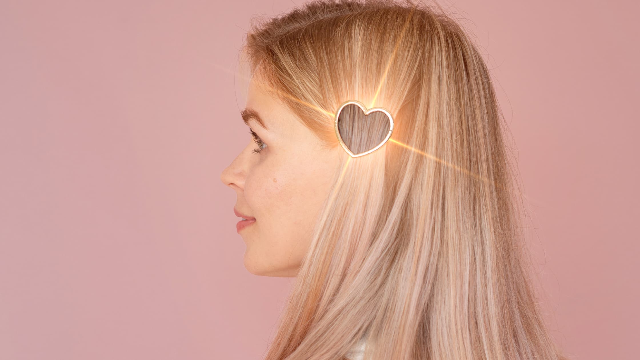 wearing Clips For a Hair Styling