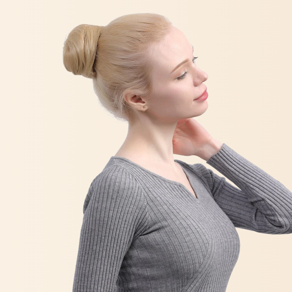 Achieving the Perfect Straight Draw String Bun| Juvabun Hair Extension