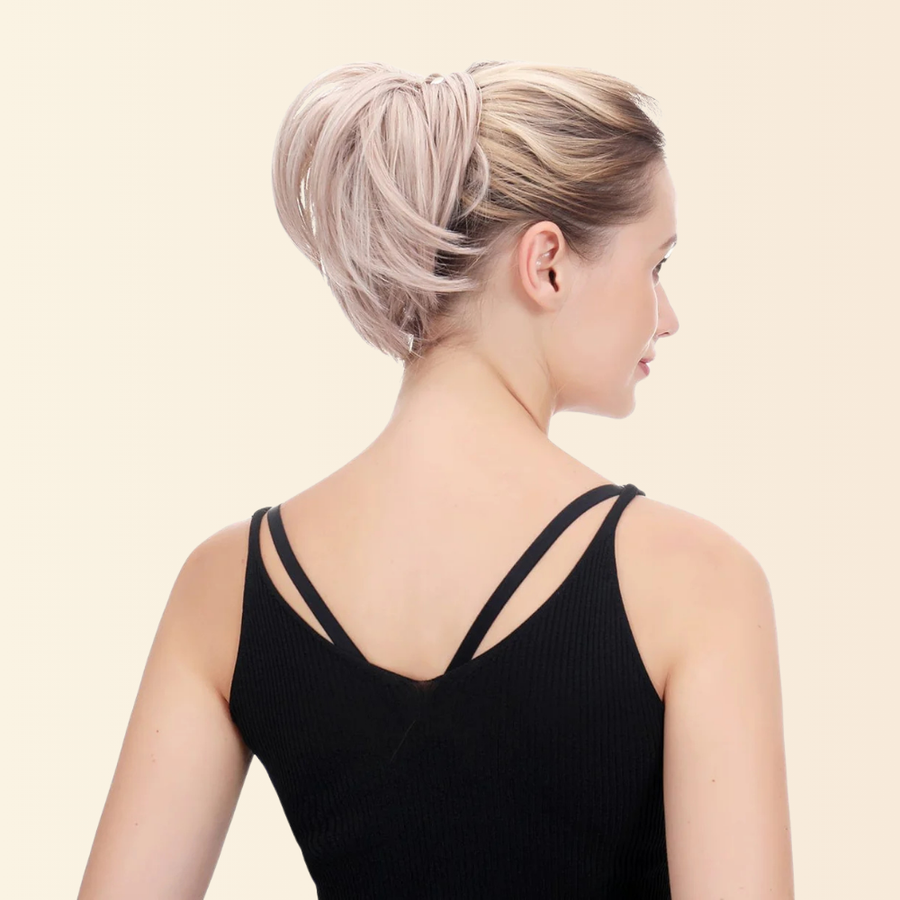 JuvaBun Straight Bun, straight bun hair piece, photo 3