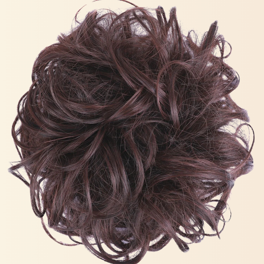 JuvaBun Messy Bun in Black Cherry shade
