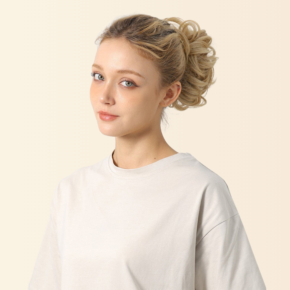 Effortless Boho Messy Bun Hairstyle with Ease| Juvabun Hair Extension