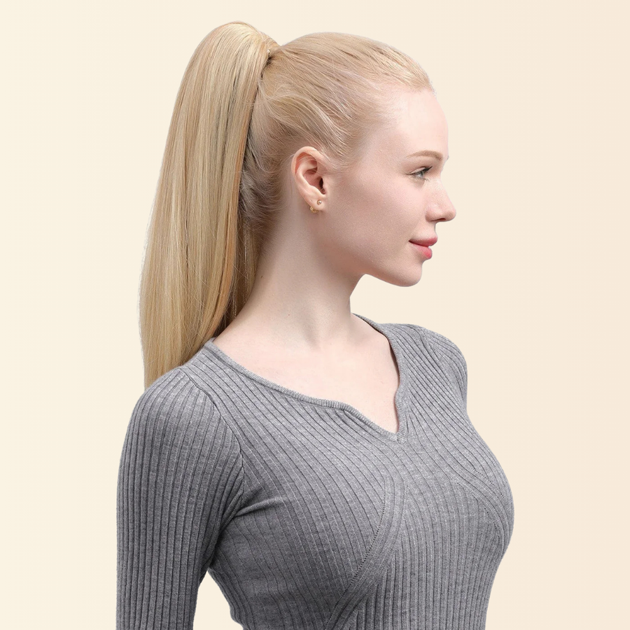 JuvaBun Claw Clip Straight Ponytail 17 inch, photo 4