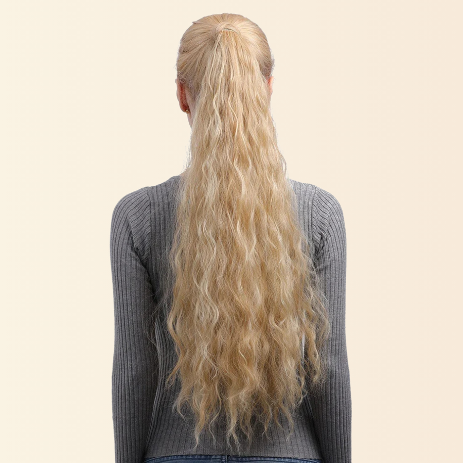JuvaBun Long Spiral Curly Magic Ponytail, long spiral curl ponytail extension, photo 4