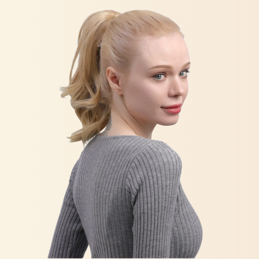 JuvaBun Claw Clip Wavy Ponytail 12 inch, photo 5