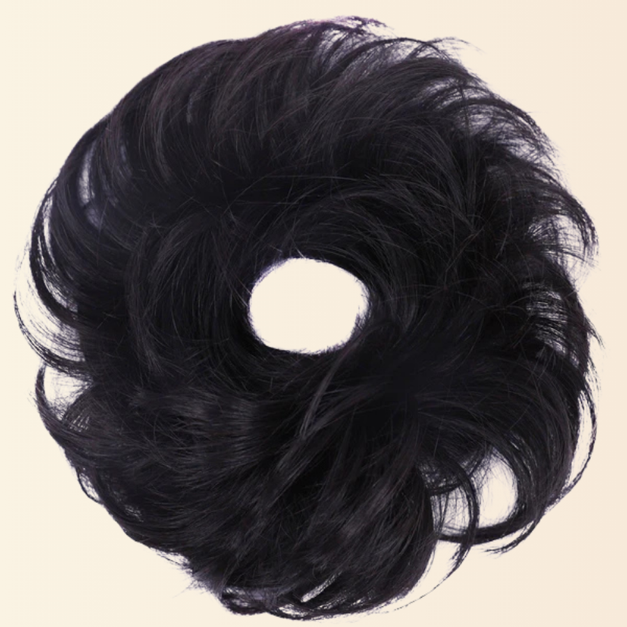 JuvaBun Small Messy Bun in Black shade