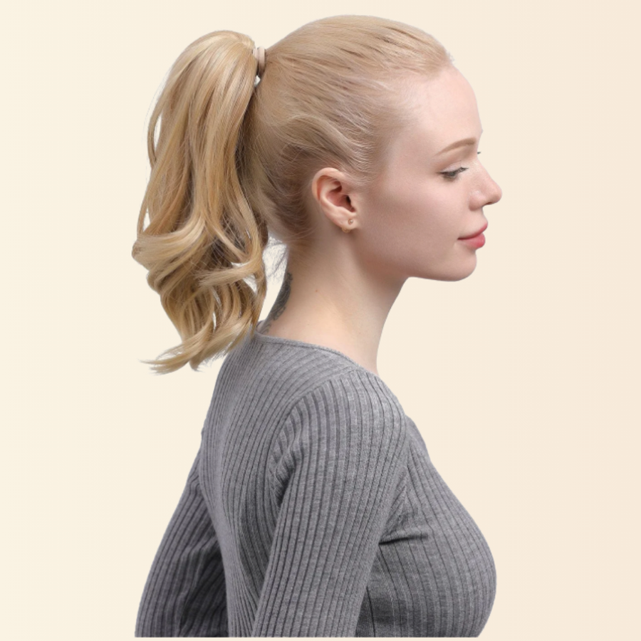 JuvaBun Claw Clip Wavy Ponytail 12 inch, photo 2