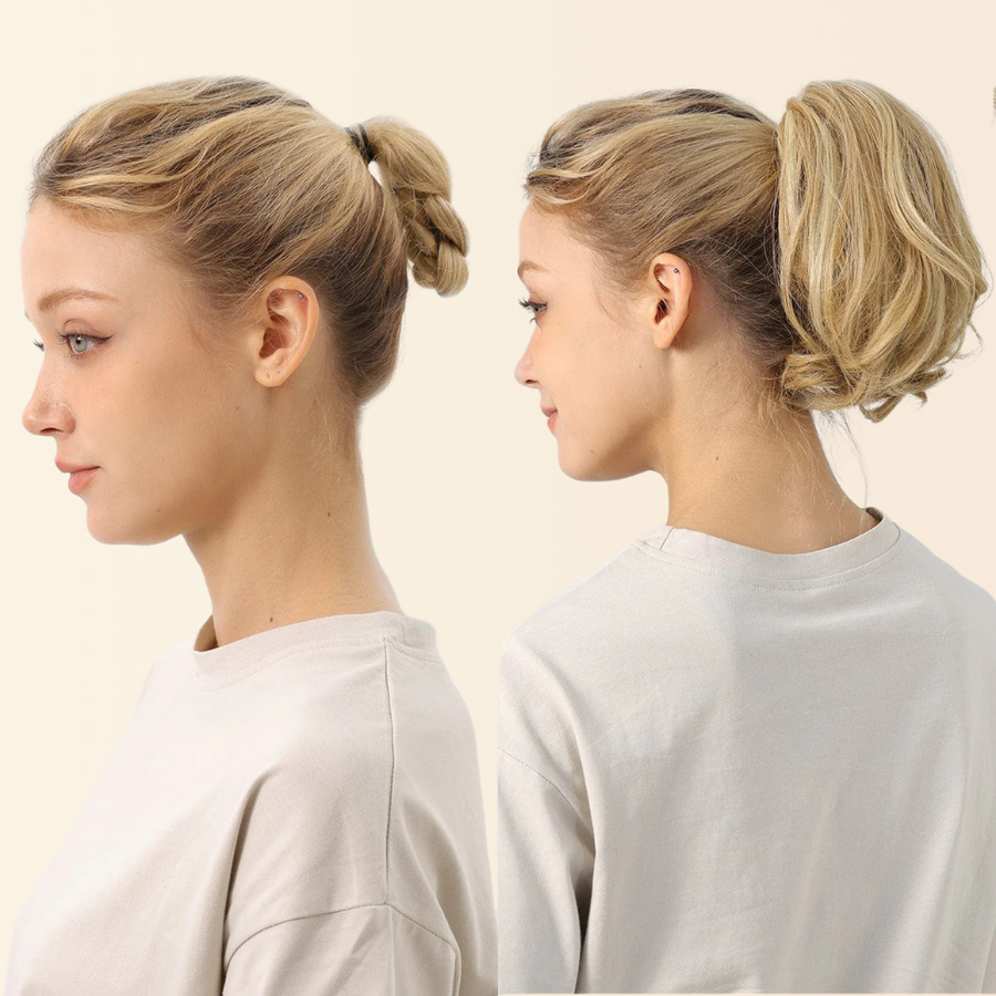 JuvaBun Claw Clip Ponytail Extension 7 inch Upgrade, upgraded 7 inch claw clip ponytail, photo 5