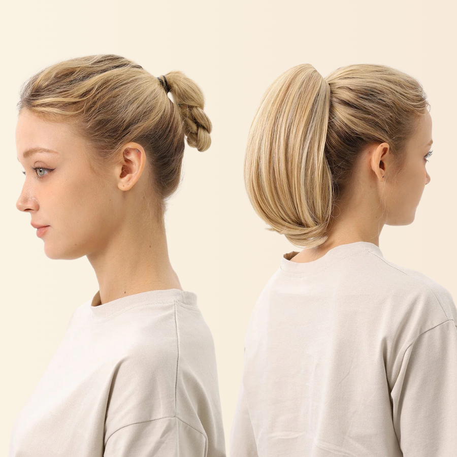 JuvaBun Claw Clip Straight Ponytail 10 inch, photo 4