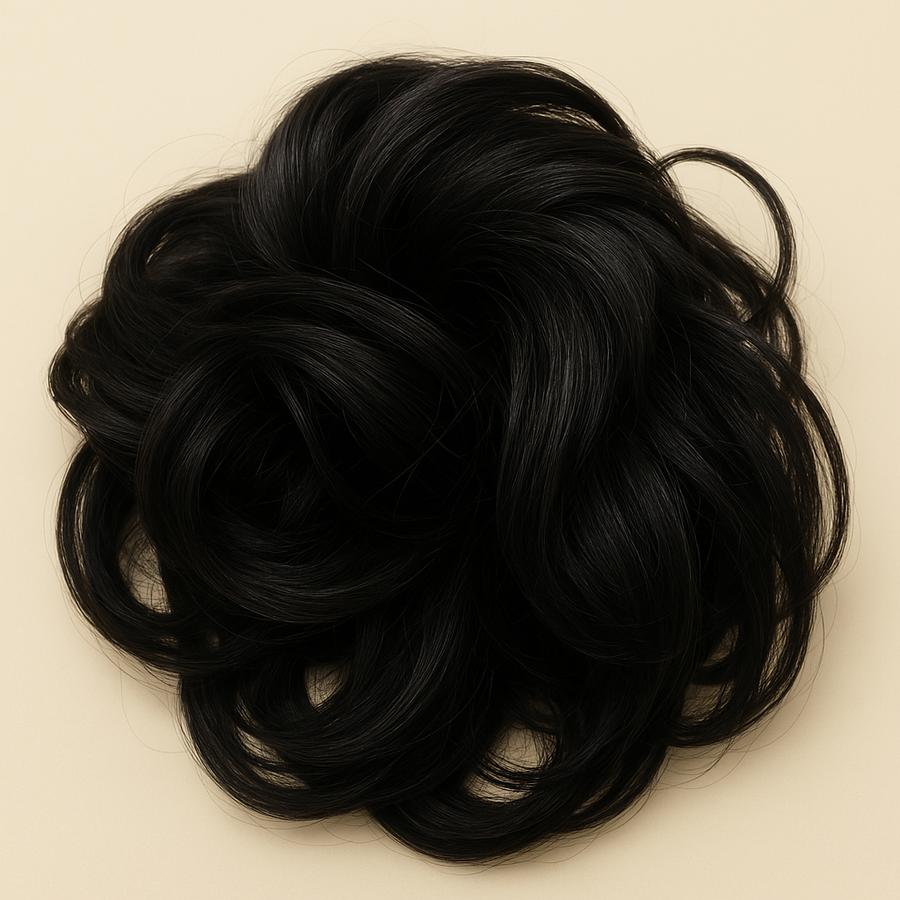 JuvaBun Messy Bun in Black shade