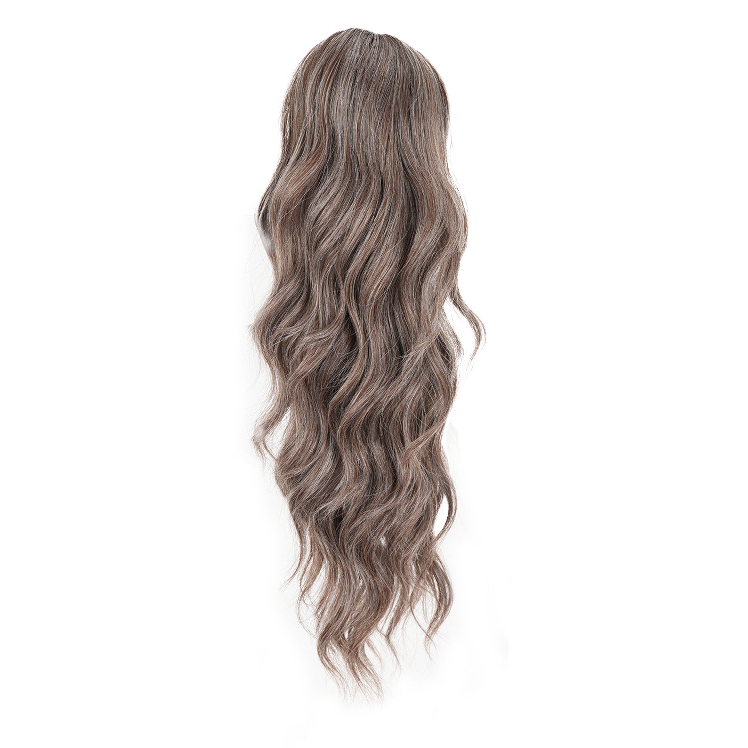 Brownish Gray JuvaBun Wavy Ponytail Extension