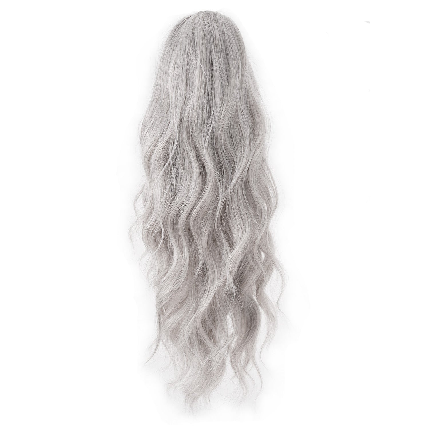 Light Gray JuvaBun Wavy Ponytail Extension