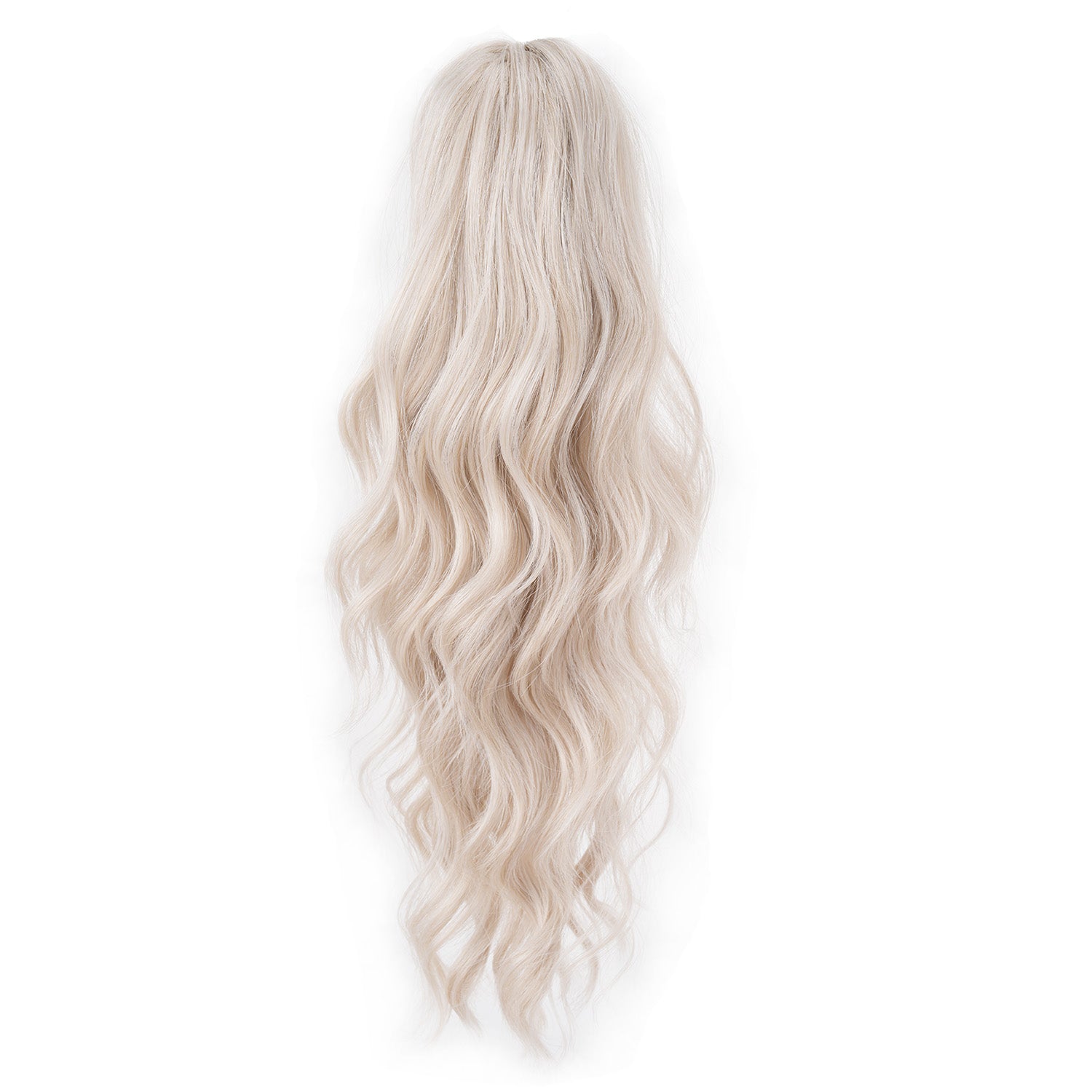 Platinum Blonde JuvaBun Wavy Ponytail Extension