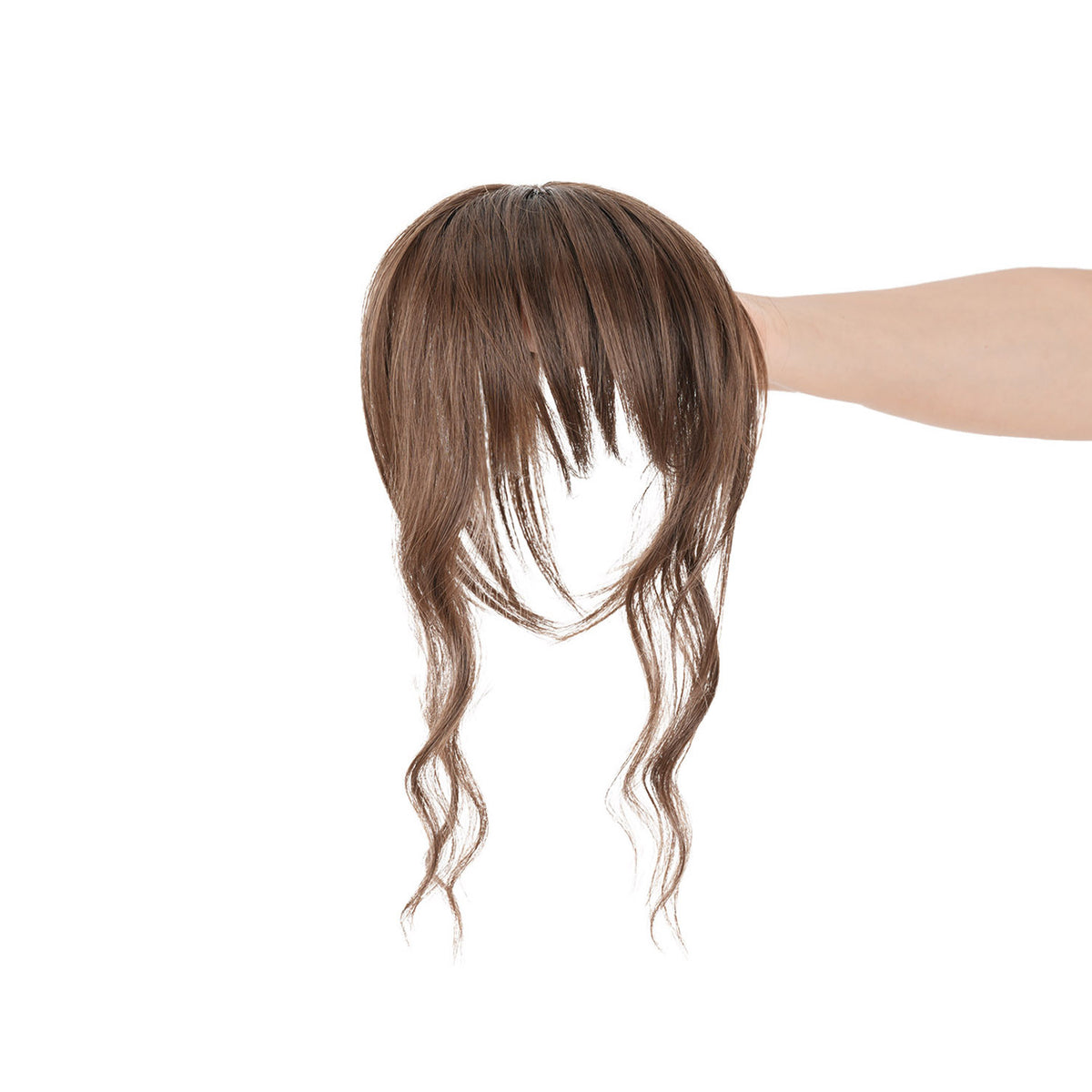 Light Brown JuvaBun Wispy Bangs Topper β The Upgrade