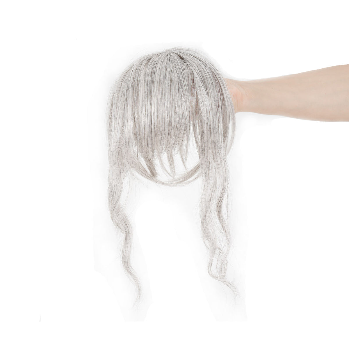 Light Gray JuvaBun Wispy Bangs Topper β The Upgrade
