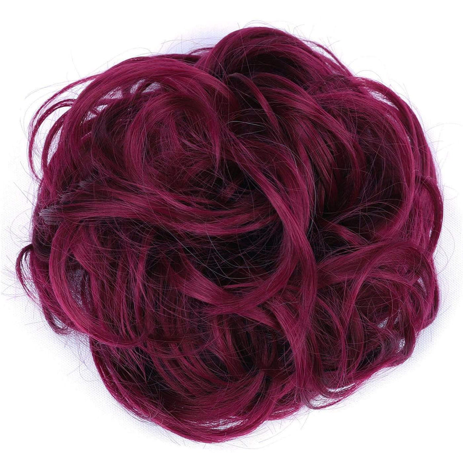 JuvaBun Messy Bun in Burg shade