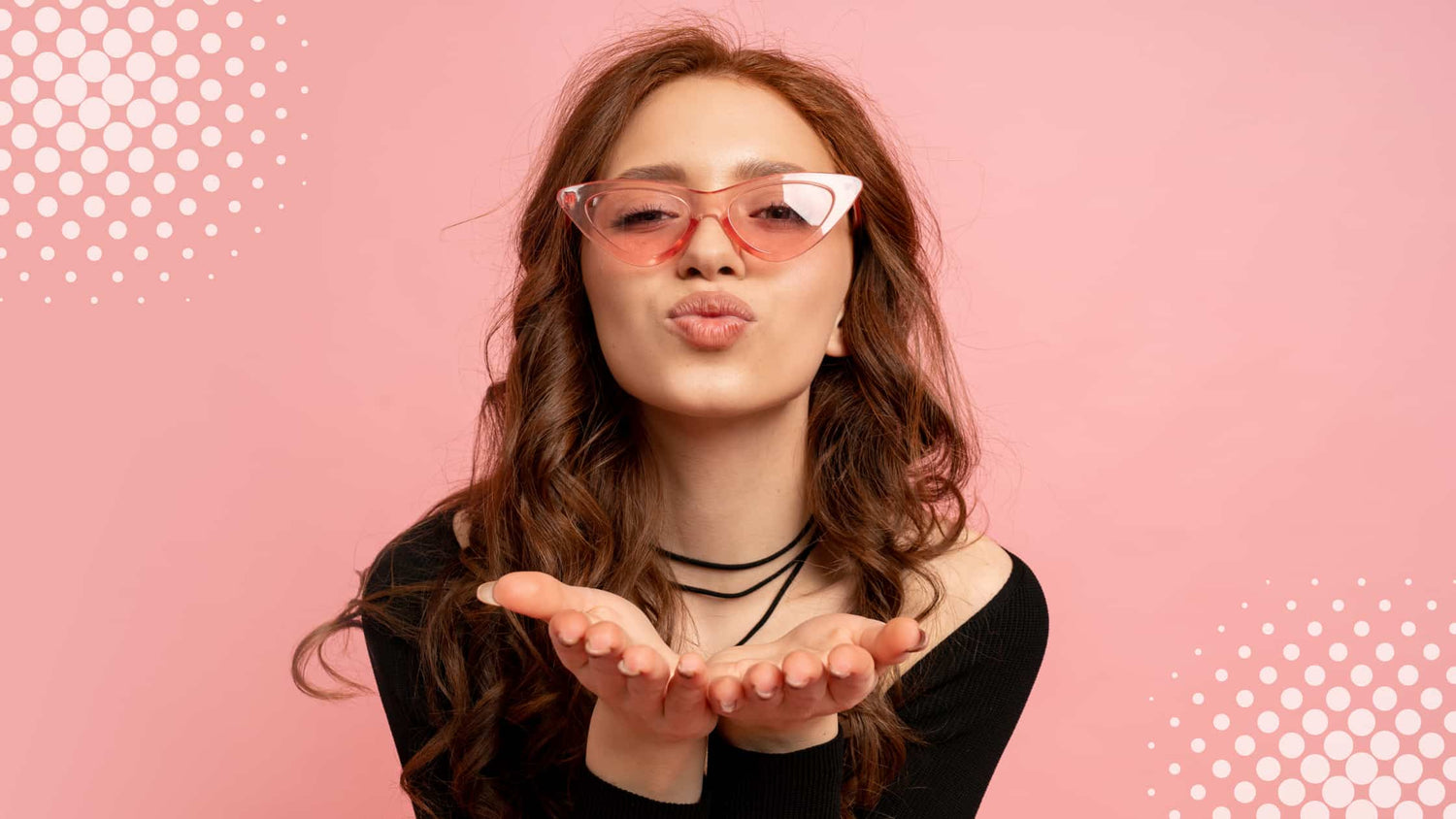 TikTok influencer blowing a kiss