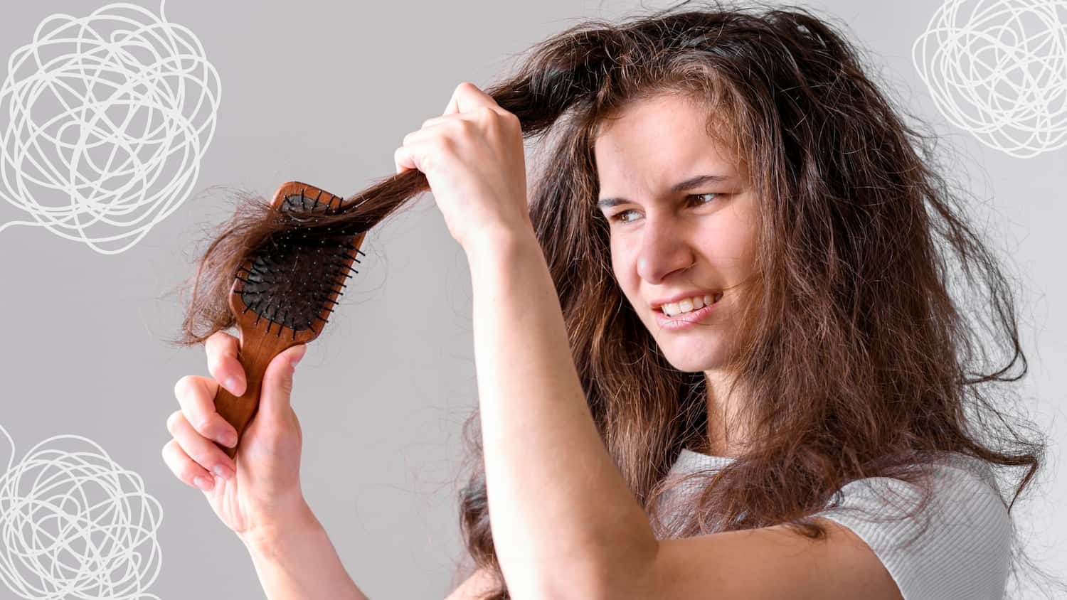 How to comb tangled hair?