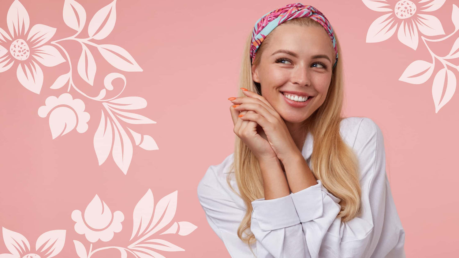 teen having a hairstyle with a hairband