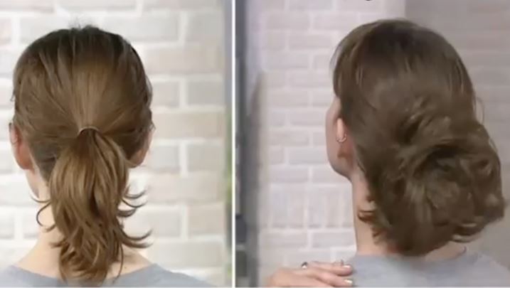 woman with great ponytail extensions