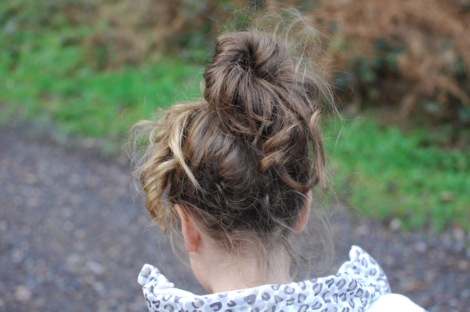 Girl Messy Hair Curls