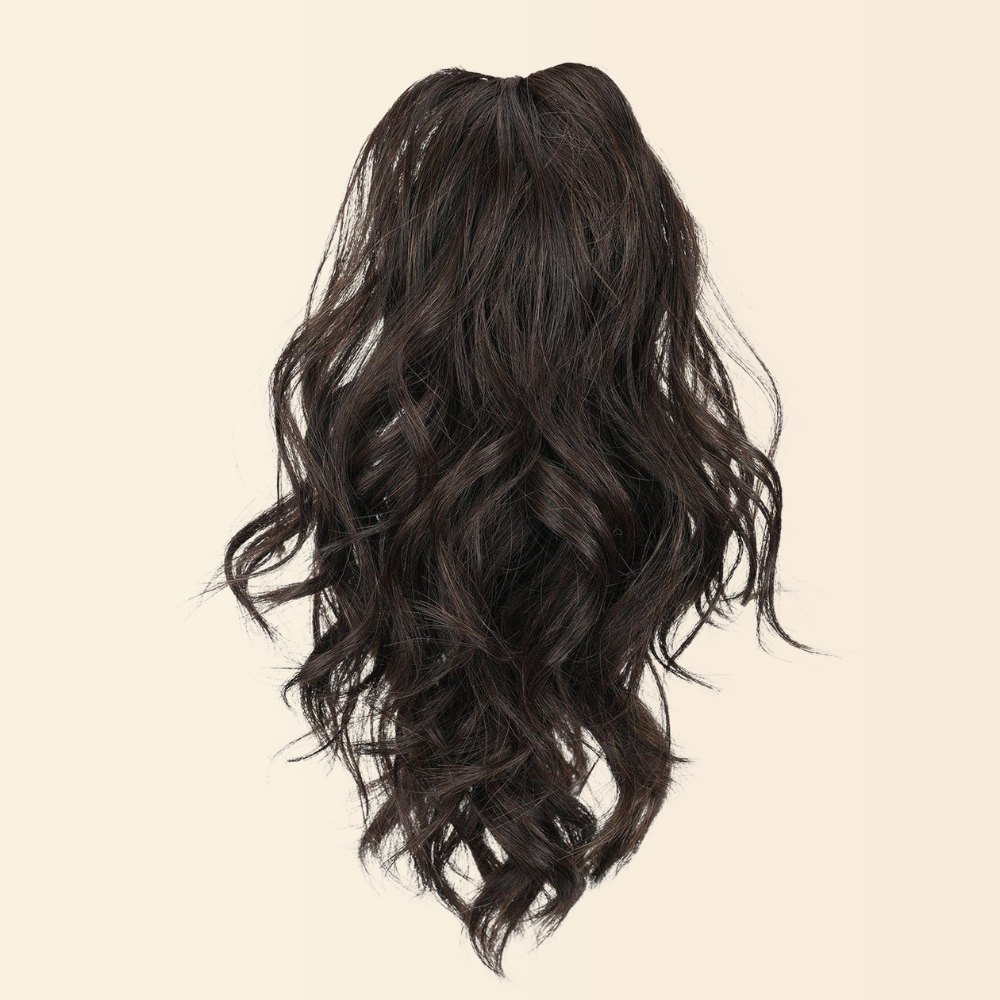 JuvaBun Claw Clip Beach Waves Ponytail Extension 12''