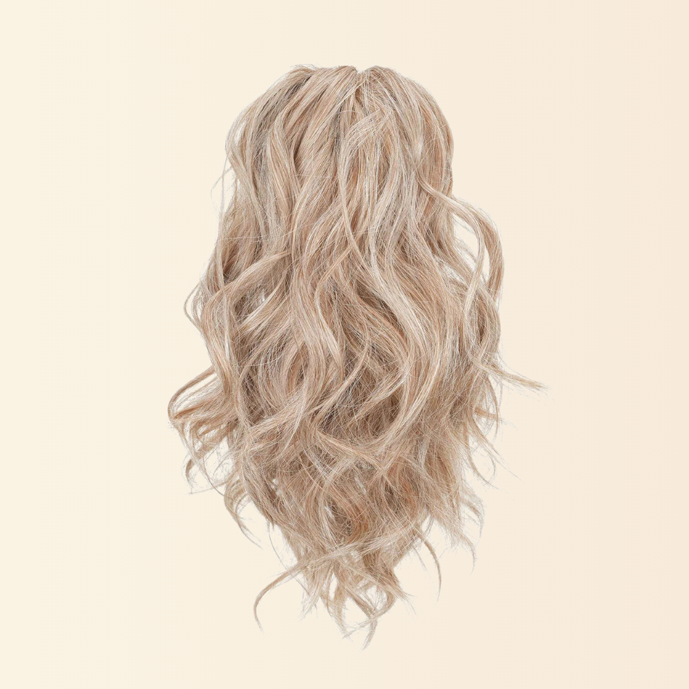 JuvaBun Claw Clip Beach Waves Ponytail Extension 12''