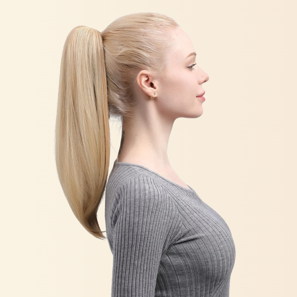 JuvaBun Claw Clip Straight Ponytail Extension 17''