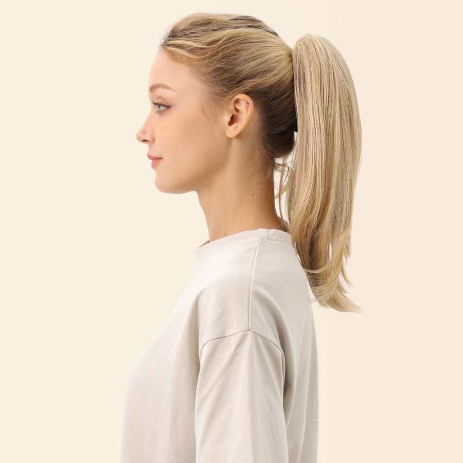 JuvaBun Claw Clip Straight Ponytail 15 inch, photo 5