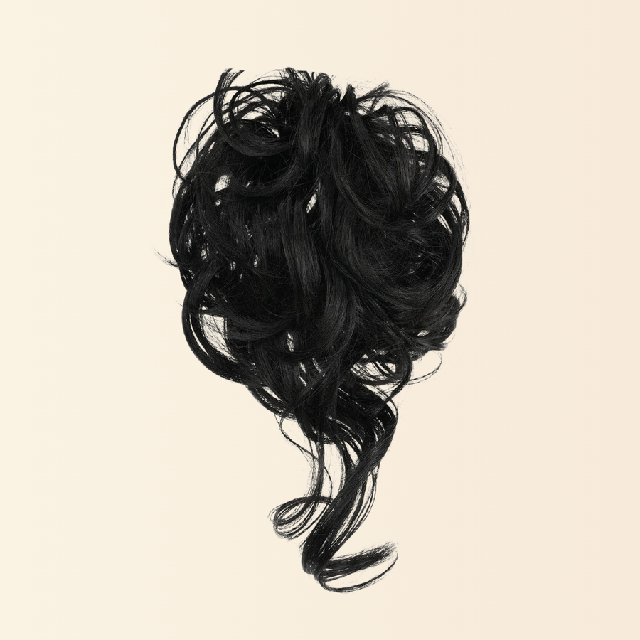 JuvaBun Boho Messy Bun in Black shade