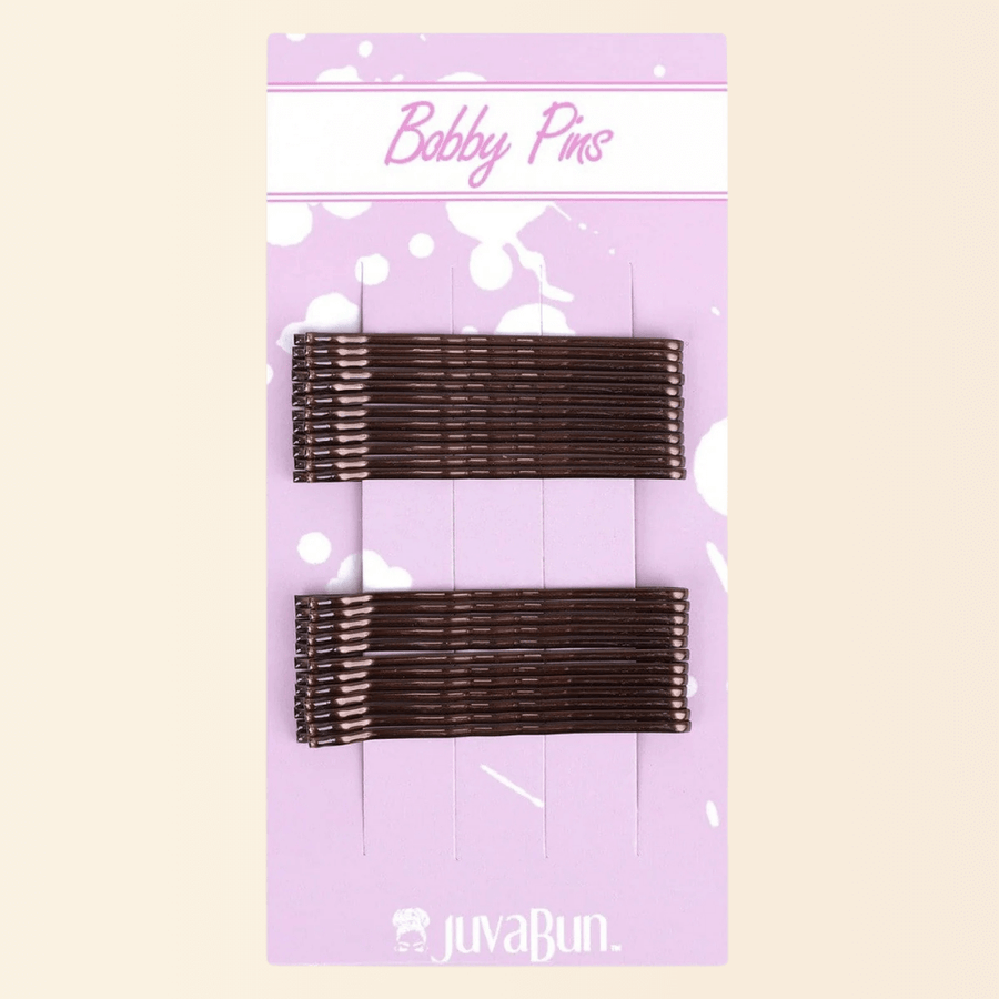 JuvaBun Bobby Pins in Brown