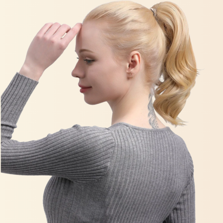JuvaBun Claw Clip Wavy Ponytail 12 inch, photo 4