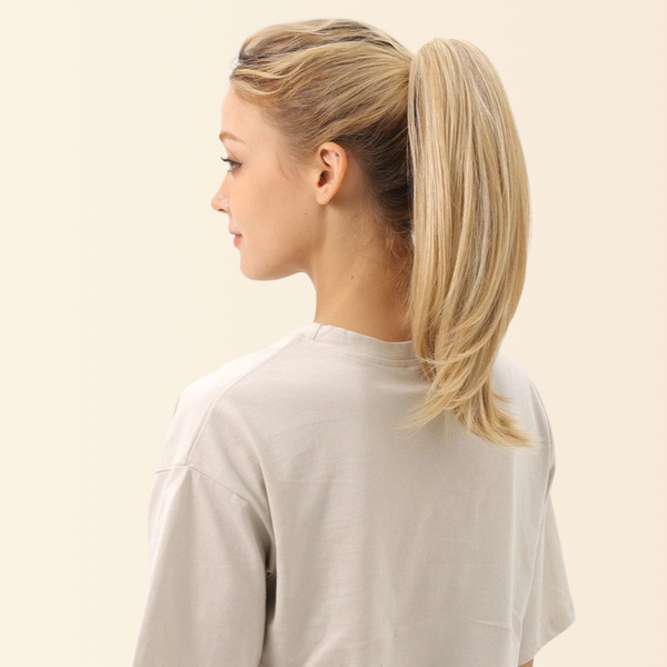 JuvaBun Claw Clip Straight Ponytail 15 inch