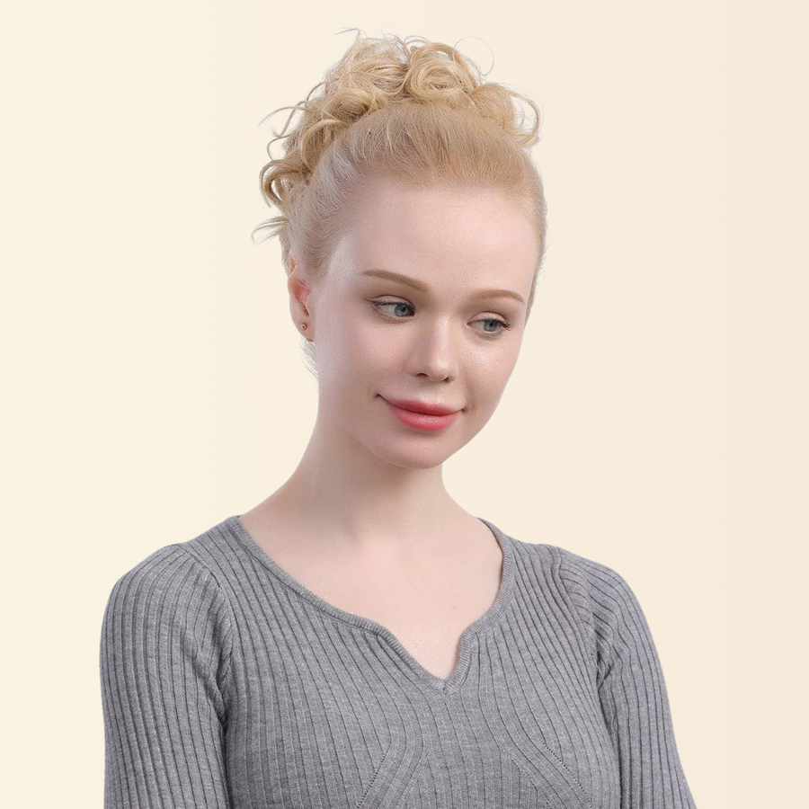 JuvaBun Curled Clip-in Bun, curled clip-in bun hair piece, photo 3