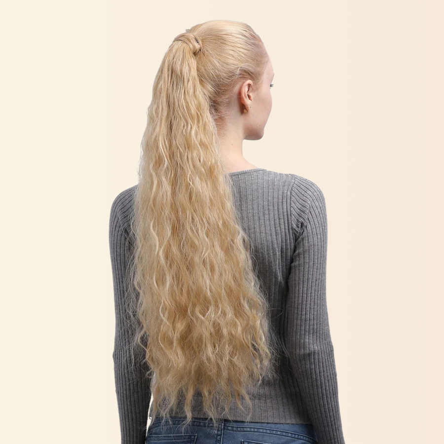 JuvaBun Long Spiral Curly Magic Ponytail, long spiral curl ponytail extension, photo 2