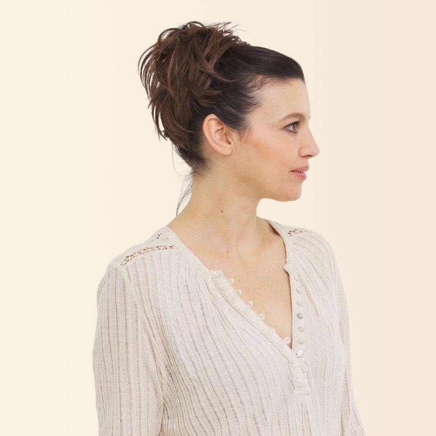 JuvaBun Straight Bun, straight bun hair piece