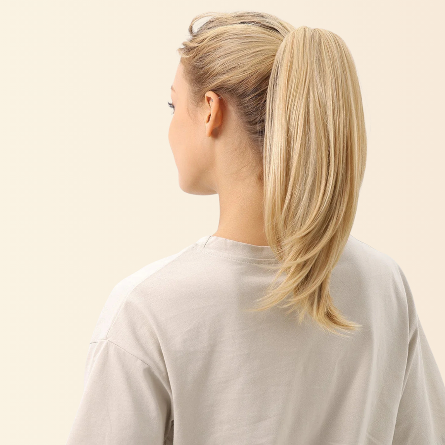 JuvaBun Claw Clip Straight Ponytail 15 inch, photo 3