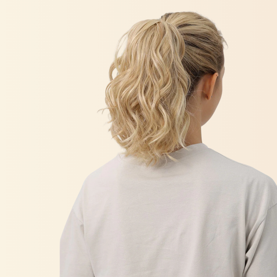 JuvaBun Claw Clip Beach Waves Ponytail 10 inch, photo 2