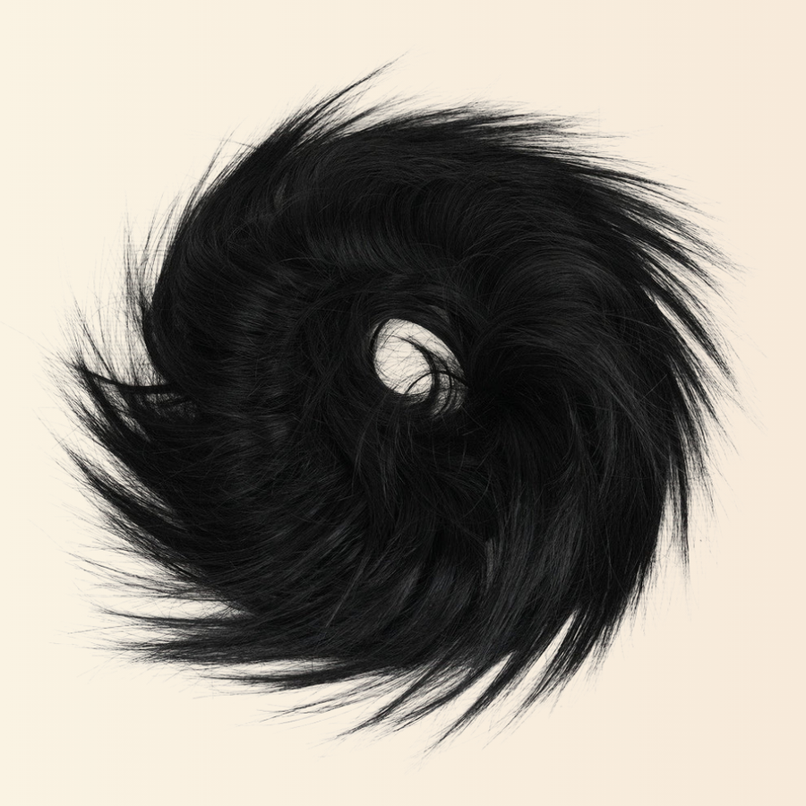 JuvaBun Tousled Messy Bun in Black shade