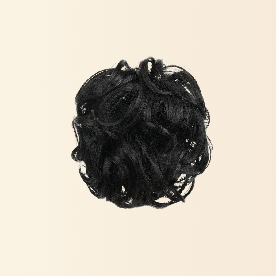 JuvaBun Claw Clip Messy Bun in Black shade