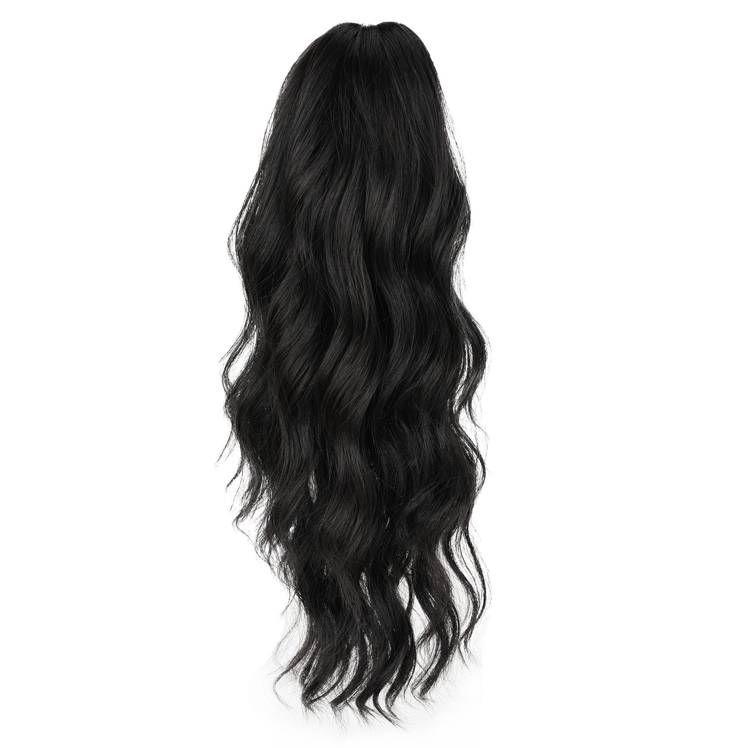Black JuvaBun Wavy Ponytail Extension
