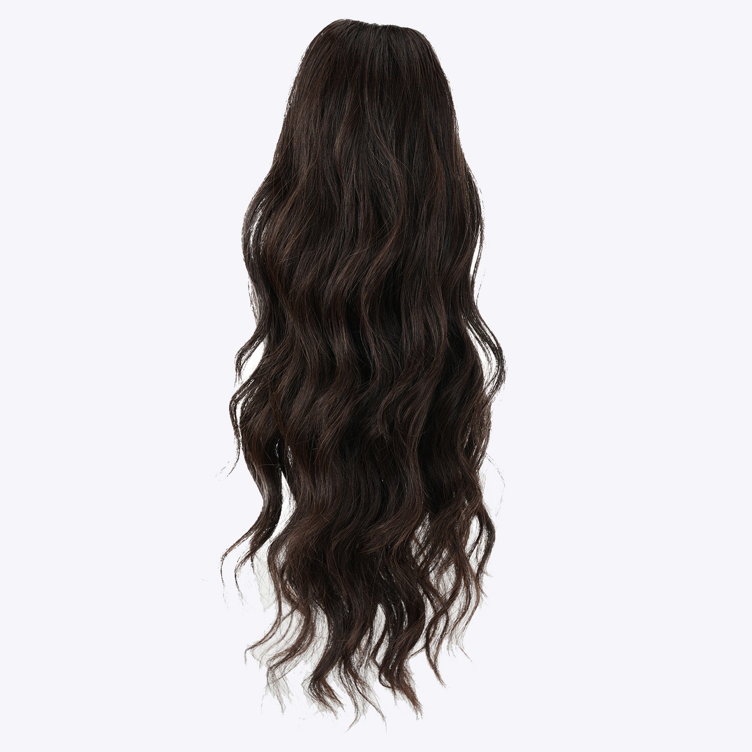 Dark Brown JuvaBun Wavy Ponytail Extension