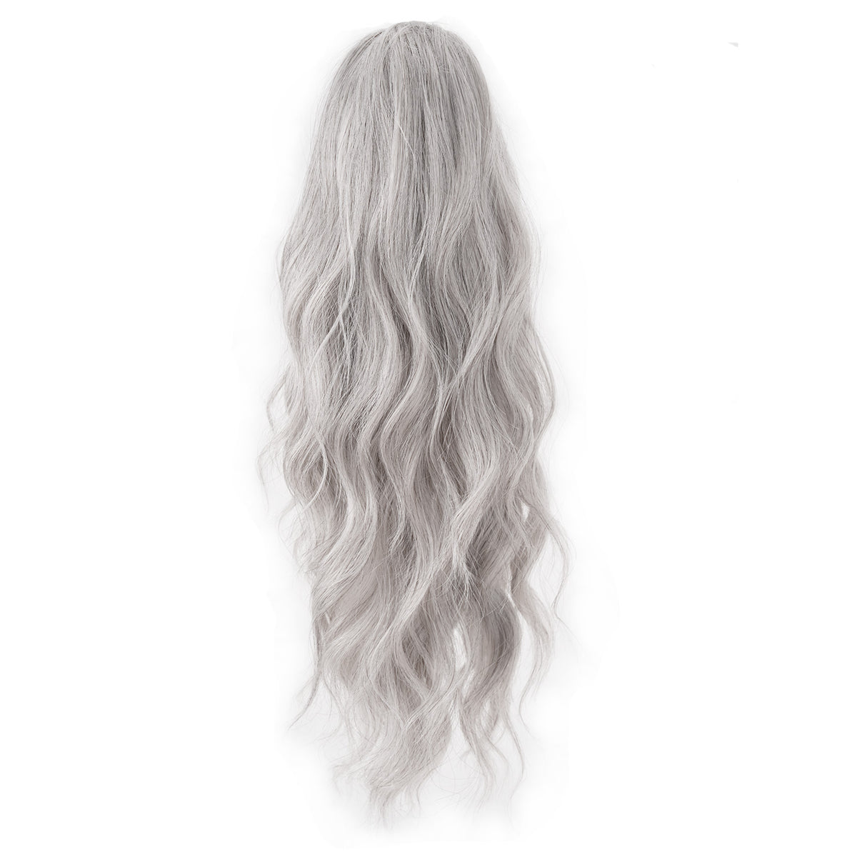 Light Gray JuvaBun Wavy Ponytail Extension
