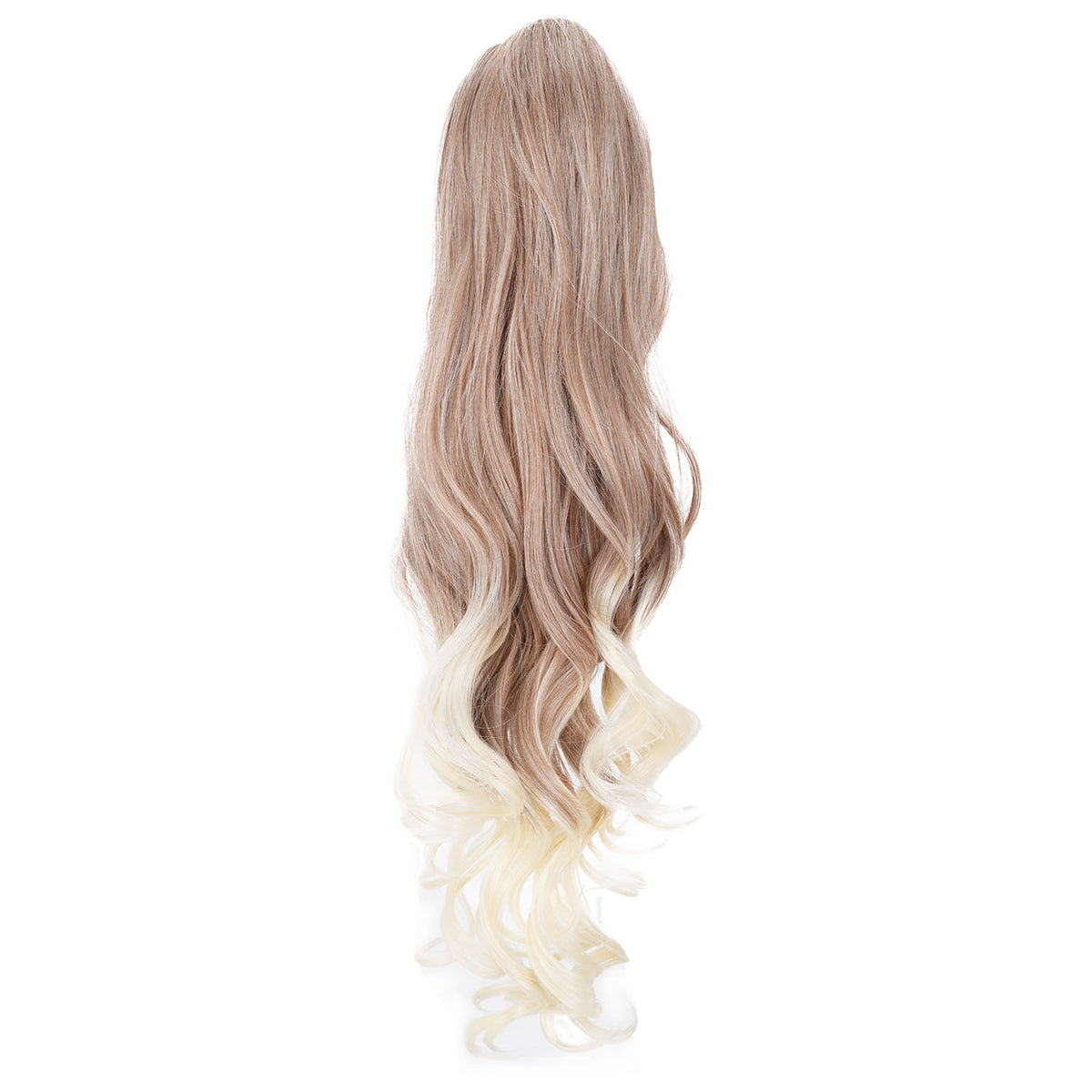 Beach Blonde JuvaBun Long Curly Ponytail Extension