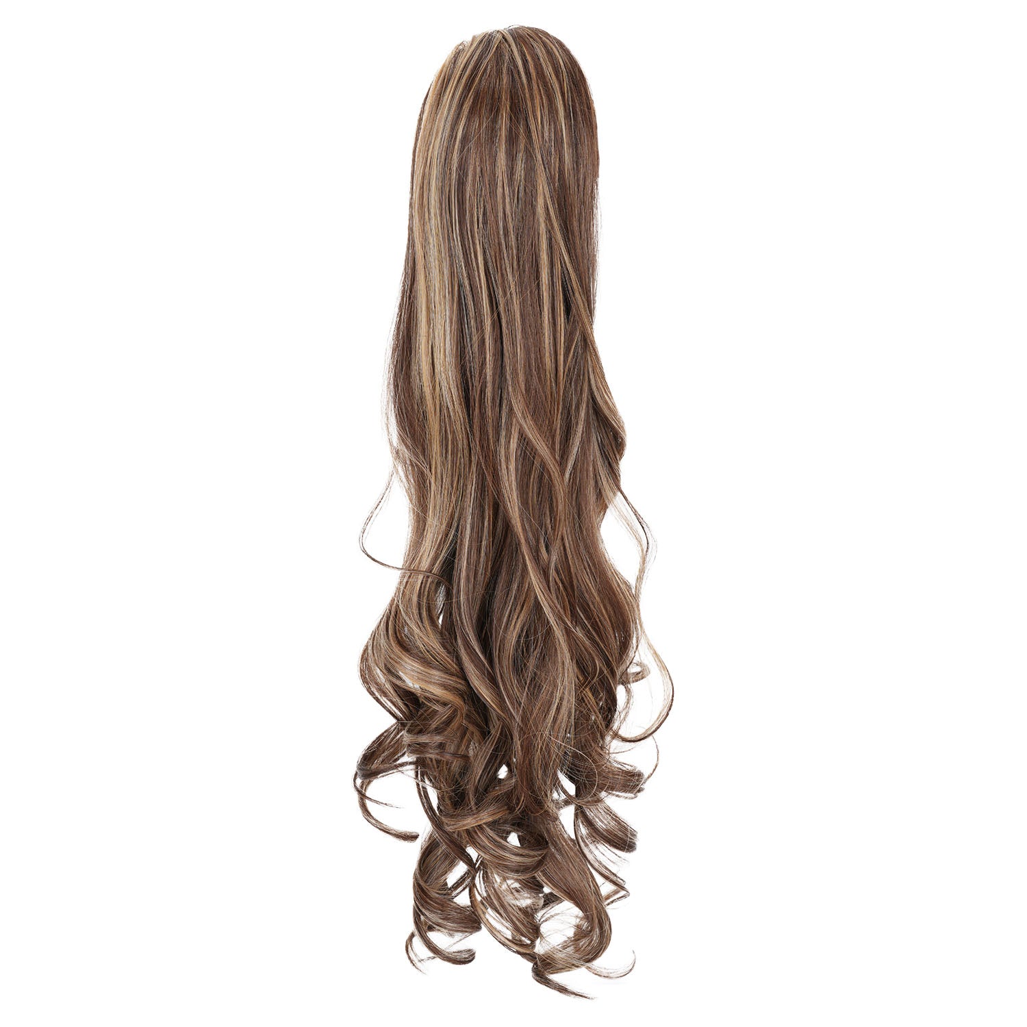 Brownish Blonde JuvaBun Long Curly Ponytail Extension