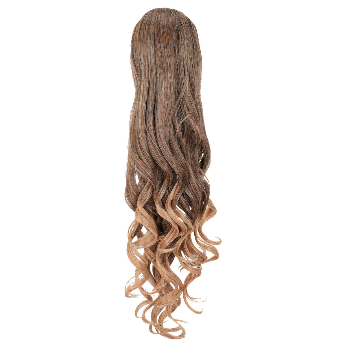 Dark Blonde JuvaBun Long Curly Ponytail Extension