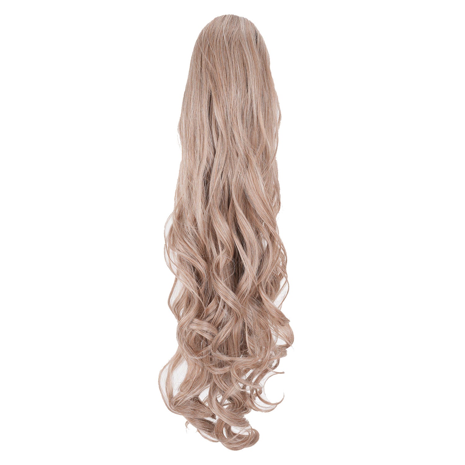 Light Blonde JuvaBun Long Curly Ponytail Extension