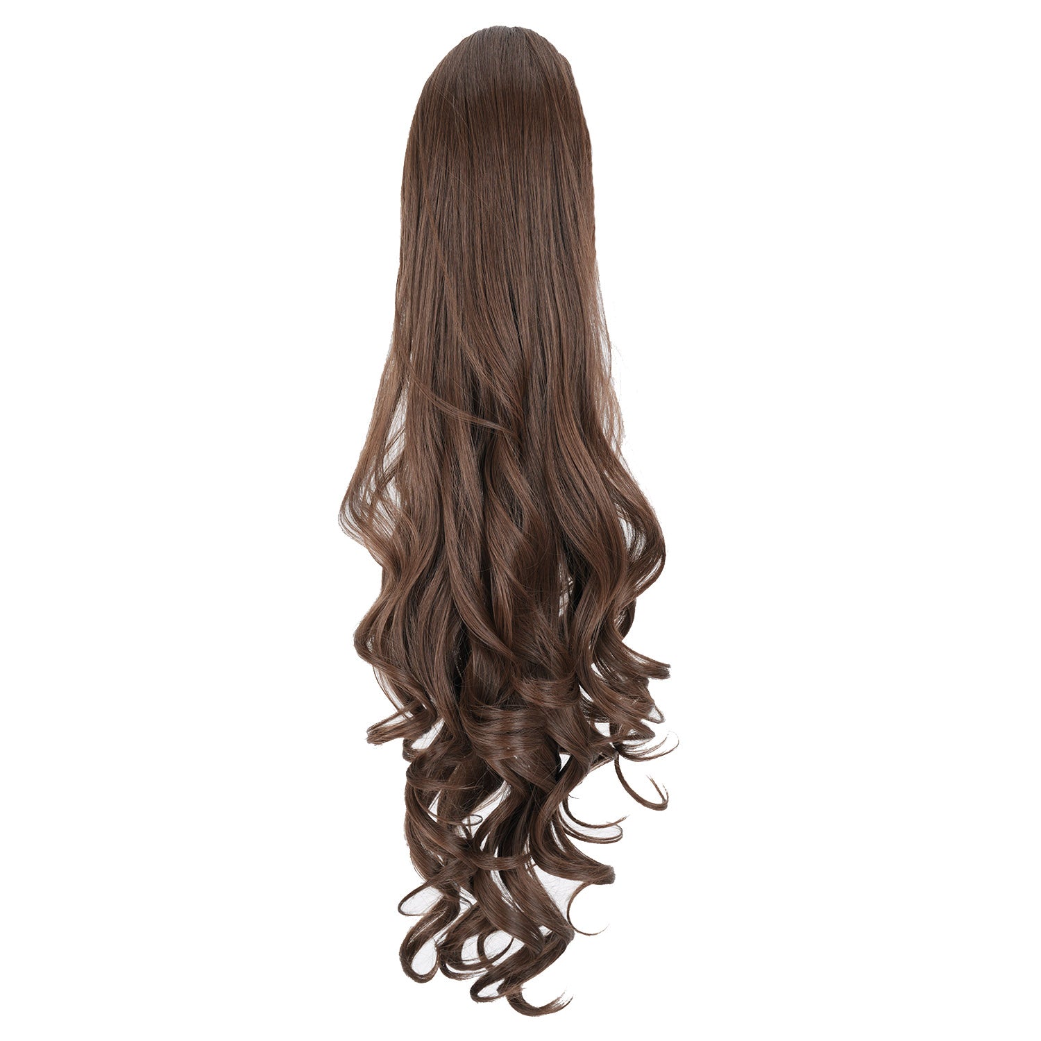 Light Brown JuvaBun Long Curly Ponytail Extension