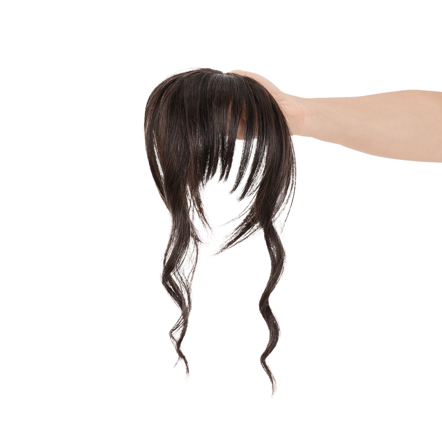 Dark Brown JuvaBun Wispy Bangs Topper — The Upgrade