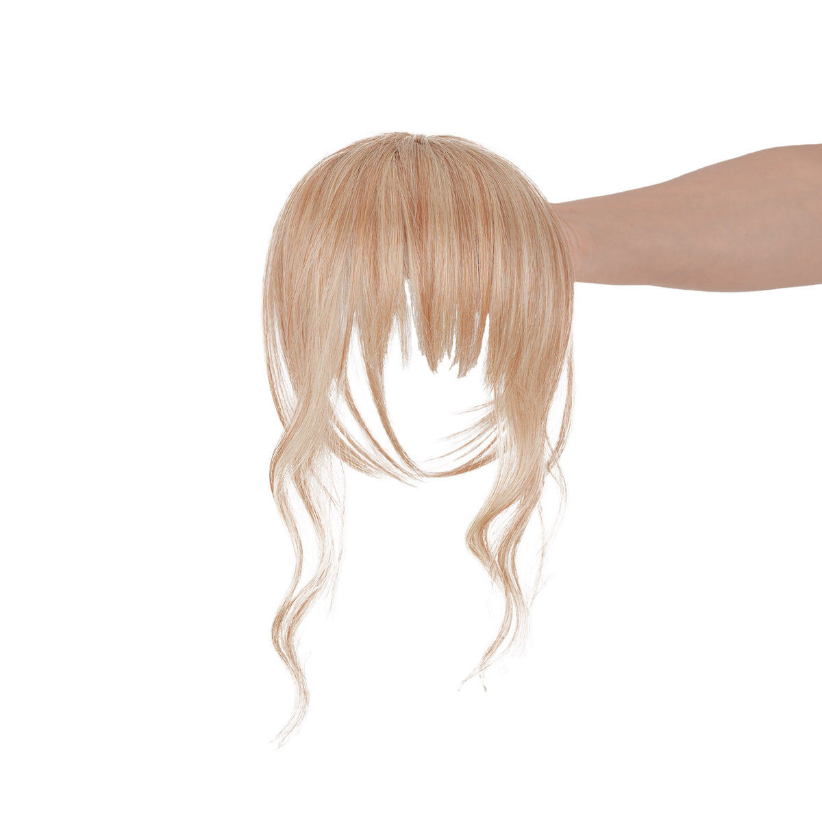 Medium Blonde JuvaBun Wispy Bangs Topper — The Upgrade